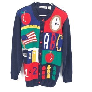 Alison Craig colorful Cardigan size small